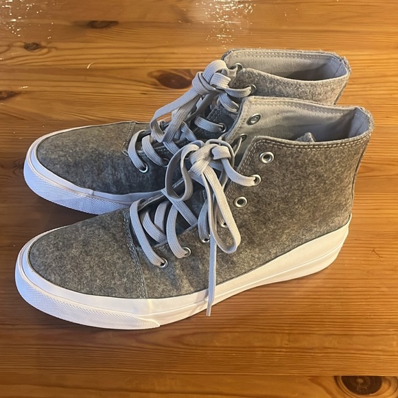 Converse Felt High Top With Lunarlon  Gray Size 10 - Picture 3 of 11